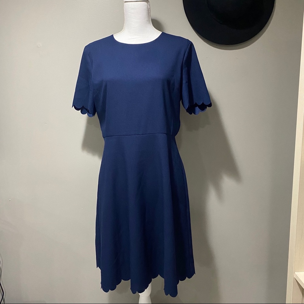 Banana Republic Scalloped Dress